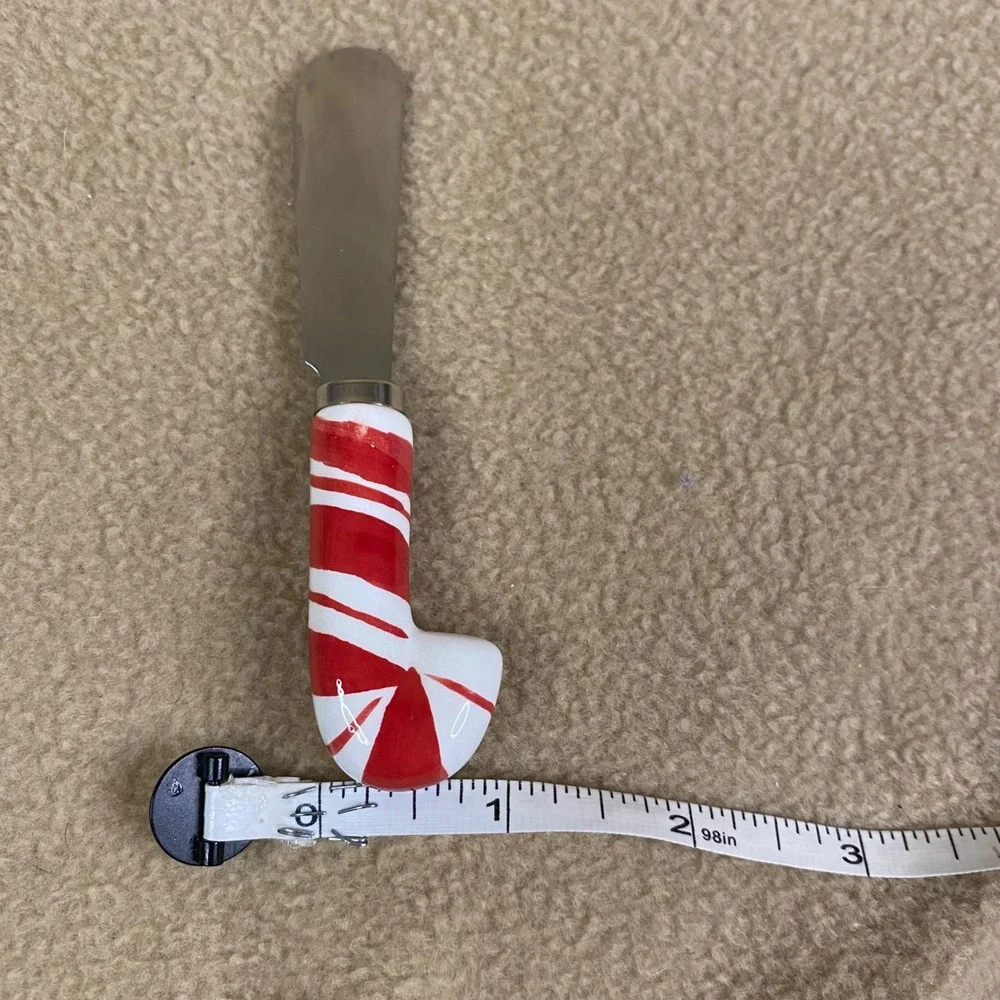 Candy Cane Spreader‎ Butter Knife Holiday Christmas Kitchen Stainless Steel EUC